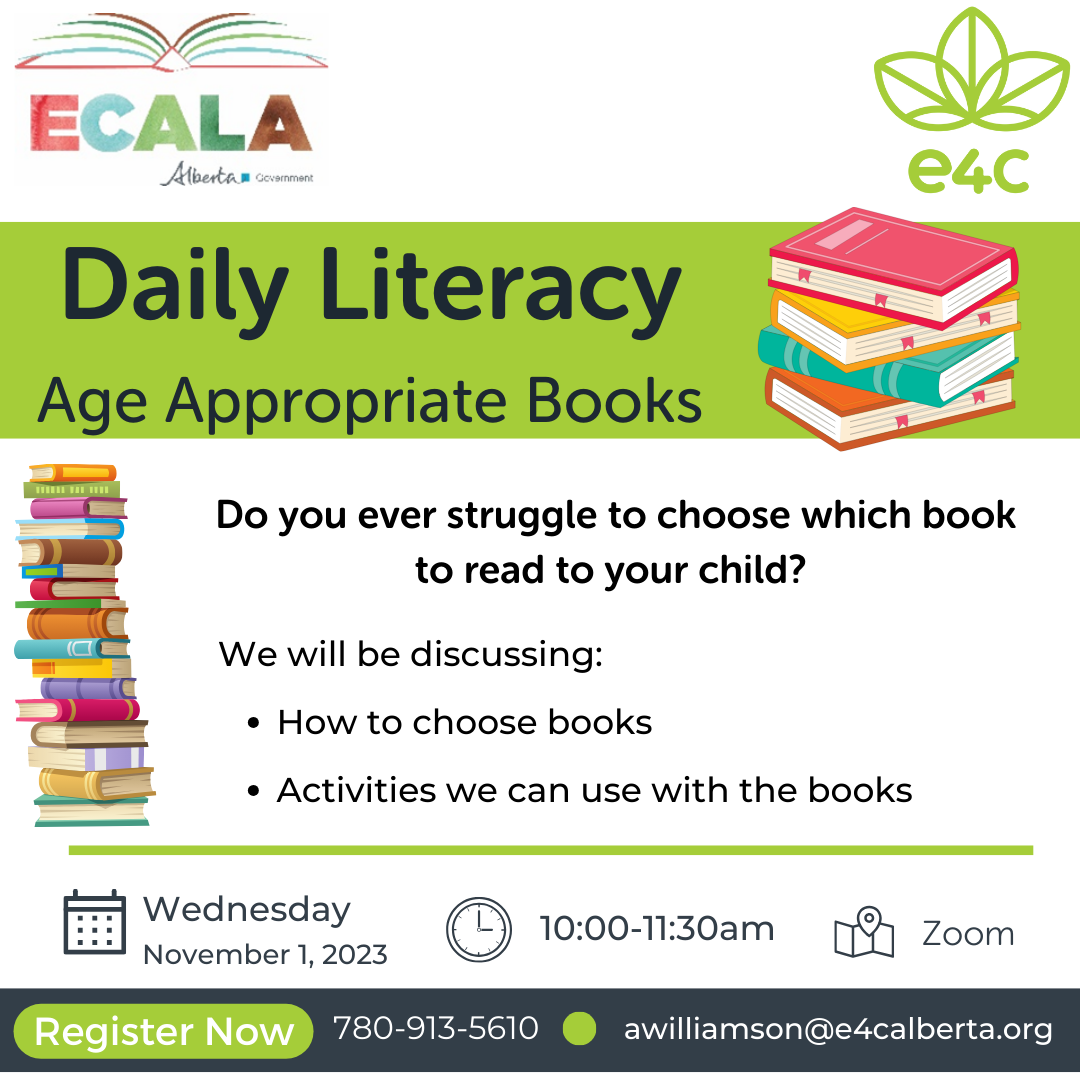 Daily Literacy - Age Appropriate Books